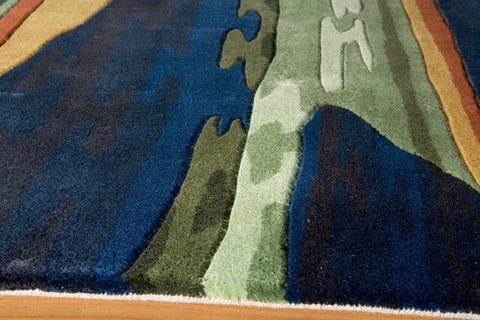 Momeni New Wave Collection Rug NEWWANW-13NVY