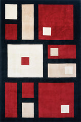 Momeni New Wave Collection Rug NEWWANW-50BLK
