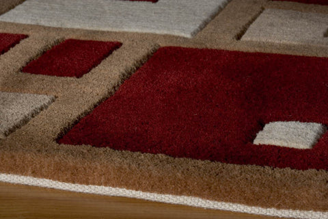 Momeni New Wave Collection Rug NEWWANW-50RED
