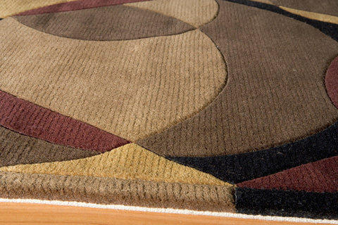 Momeni New Wave Collection Rug NEWWANW-78BRN