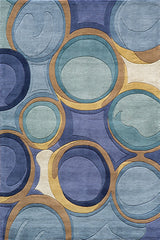 Momeni New Wave Collection Rug NEWWANW-133BLU