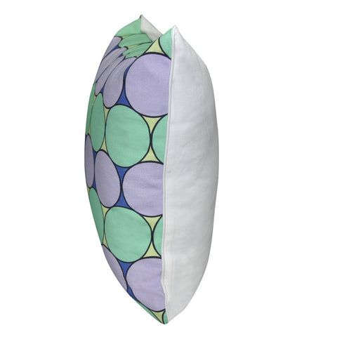 18" x 18" Mint Circles Decorative Pillow P0006-1818P