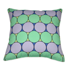 18" x 18" Mint Circles Decorative Pillow P0006-1818P