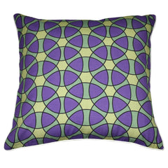18" x 18" Purple Circles Decorative Pillow P0008-1818P