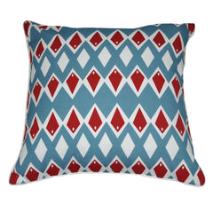 18" x 18" Light Blue Diamond Decorative Pillow P0009-1818P