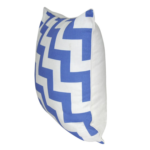 18" x 18" Blue Chevron Decorative Pillow P0010-1818P