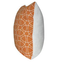 18" x 18" Orange Circles Decorative Pillow P0015-1818P