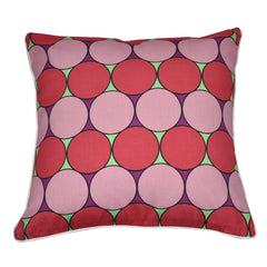 18" x 18" Pink Circles Decorative Pillow P0016-1818P