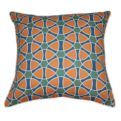 18" x 18" Blue Circles Decorative Pillow P0018-1818P