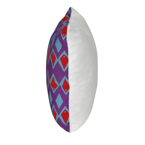 18" x 18" Purple Diamond Decorative Pillow P0019-1818P