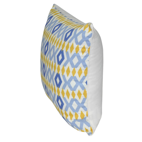18" x 18" Blue Diamond Decorative Pillow P0020-1818P