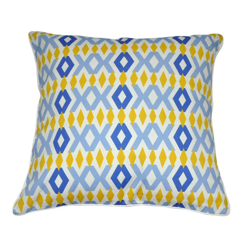 18" x 18" Blue Diamond Decorative Pillow P0020-1818P