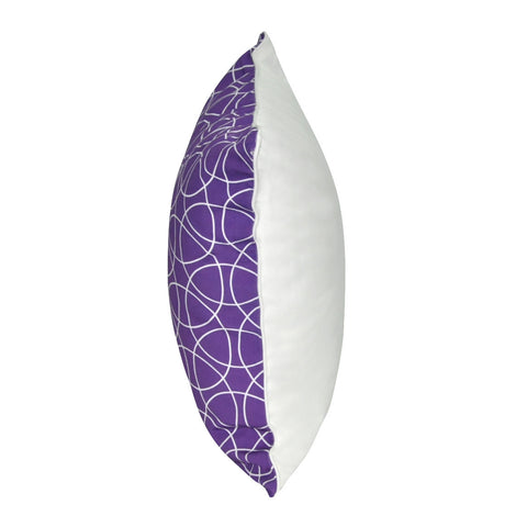 18" x 18" Purple Circles Decorative Pillow P0025-1818P