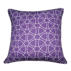 18" x 18" Purple Circles Decorative Pillow P0025-1818P