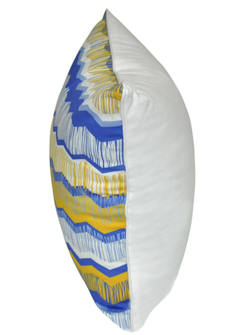 18" x 18" Blue Chevron Decorative Pillow P0027-1818P