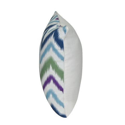 18" x 18" Blue Chevron Decorative Pillow P0028-1818P