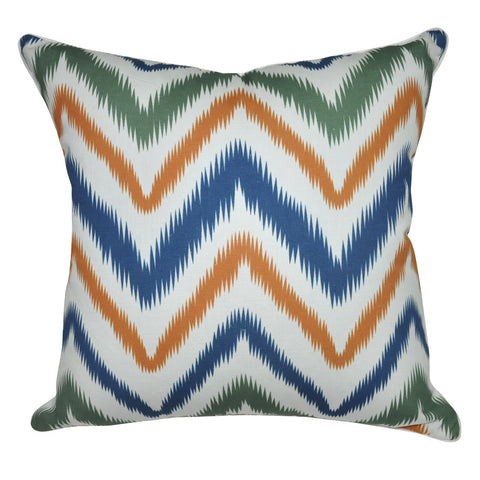 18" x 18" Orange Chevron Decorative Pillow P0029-1818P