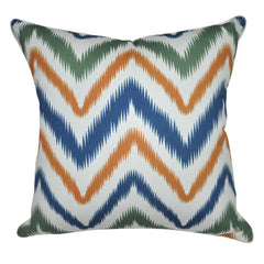 18" x 18" Orange Chevron Decorative Pillow P0029-1818P