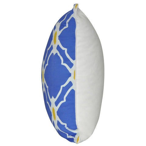 18" x 18" Blue Damask Decorative Pillow P0030-1818P