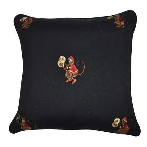20" x 20" Black Monkey Decorative Pillow P0034-2020P