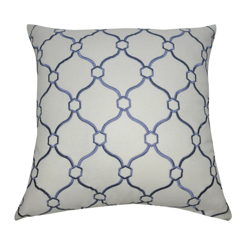 20" x 20" Blue Chainmail Decorative Pillow P0041-2020P