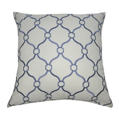 20" x 20" Blue Chainmail Decorative Pillow P0041-2020P