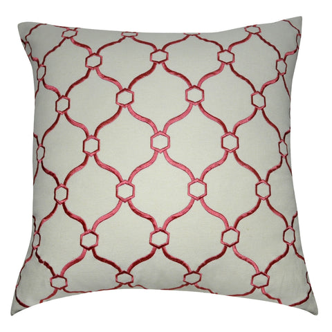 20" x 20" Pink Chainmail Decorative Pillow P0042-2020P