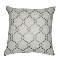 20" x 20" Dark Gray Chainmail Decorative Pillow P0043-2020P