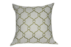 20" x 20" Sage Green Chainmail Decorative Pillow P0044-2020P