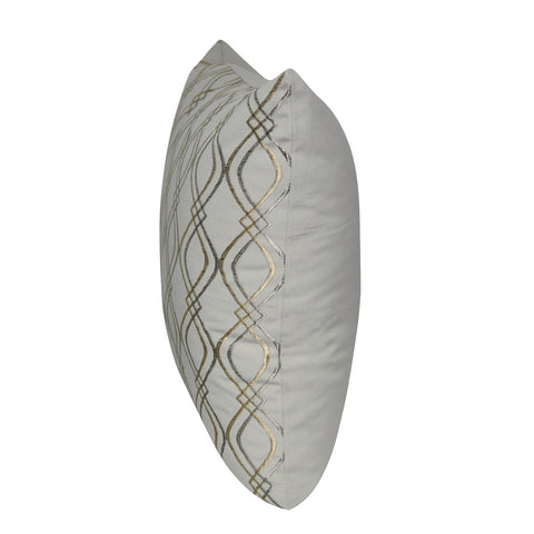 20" x 20" Gold Wavy Decorative Pillow P0046-2020P