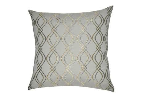 20" x 20" Gold Wavy Decorative Pillow P0046-2020P