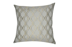 20" x 20" Gold Wavy Decorative Pillow P0046-2020P