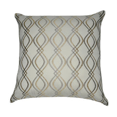 20" x 20" Dark Gray Wavy Decorative Pillow P0047-2020P