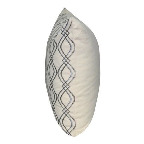 20" x 20" Light Blue Wavy Decorative Pillow P0048-2020P