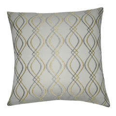 20" x 20" Yellow Wavy Decorative Pillow P0050-2020P