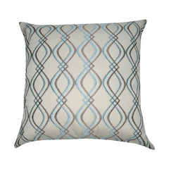 20" x 20" Blue Wavy Decorative Pillow P0051-2020P
