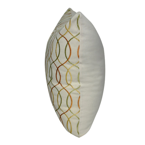 20" x 20" Orange Wavy Decorative Pillow P0054-2020P