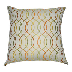 20" x 20" Orange Wavy Decorative Pillow P0054-2020P