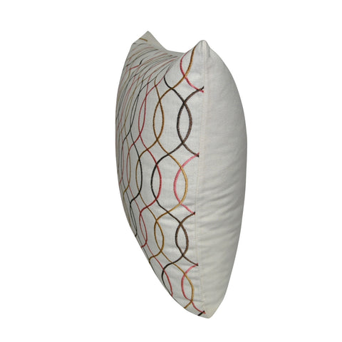 20" x 20" Pink Wavy Decorative Pillow P0055-2020P