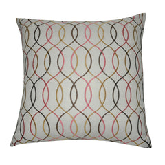 20" x 20" Pink Wavy Decorative Pillow P0055-2020P