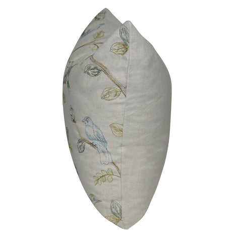 20" x 20" Linen Bird Decorative Pillow P0065-2020P