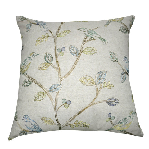 20" x 20" Linen Bird Decorative Pillow P0065-2020P