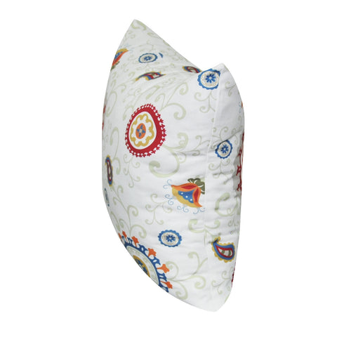 21" x 21" Red Floral Decorative Pillow P0068A-2121P
