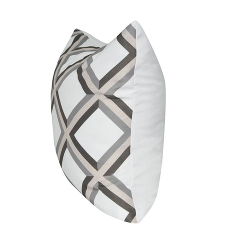 21" x 21" Taupe Diamond Decorative Pillow P0070-2121P