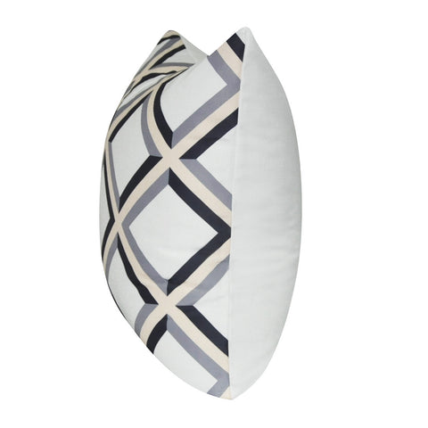 21" x 21" Charcoal Diamond Decorative Pillow P0071-2121P