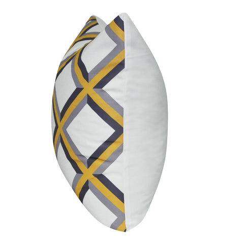 21" x 21" Yellow Diamond Decorative Pillow P0072-2121P