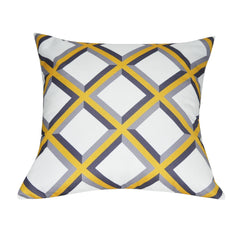 21" x 21" Yellow Diamond Decorative Pillow P0072-2121P