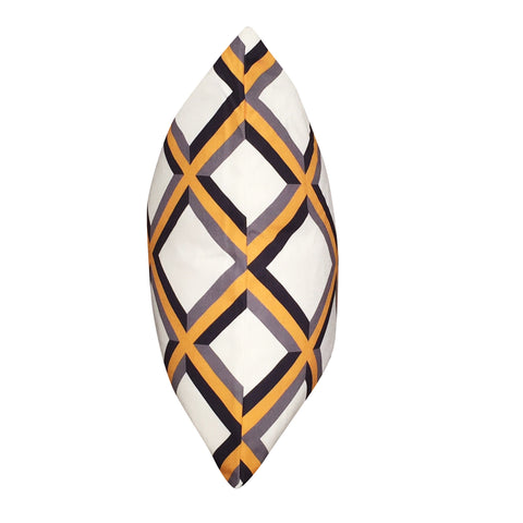 21" x 21" Yellow Diamond Decorative Pillow P0072A-2121P