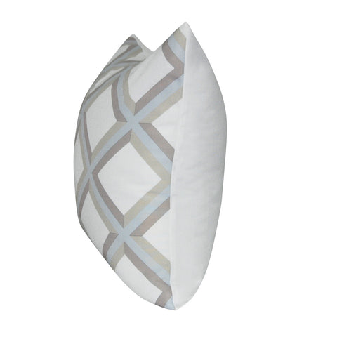 21" x 21" Light Blue Diamond Decorative Pillow P0073-2121P
