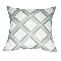 21" x 21" Light Blue Diamond Decorative Pillow P0073-2121P